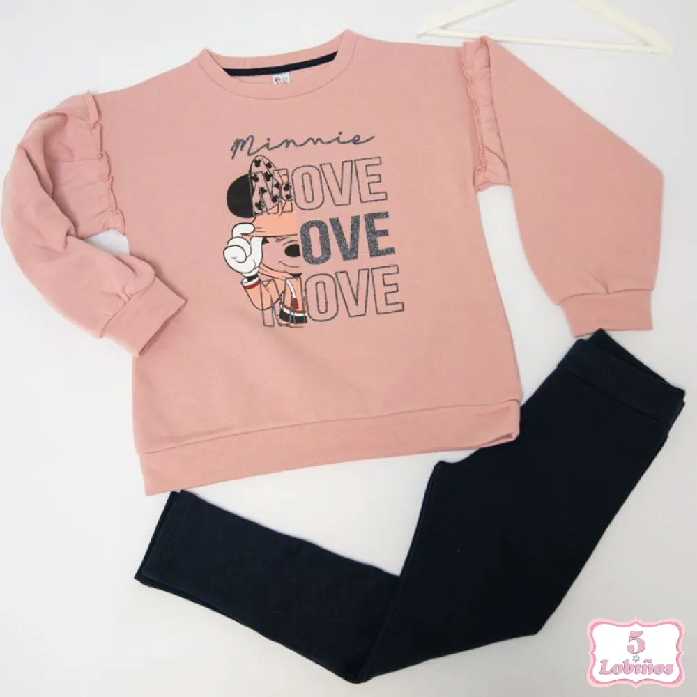 CONJUNTO NIÑA MINNIE LOVE