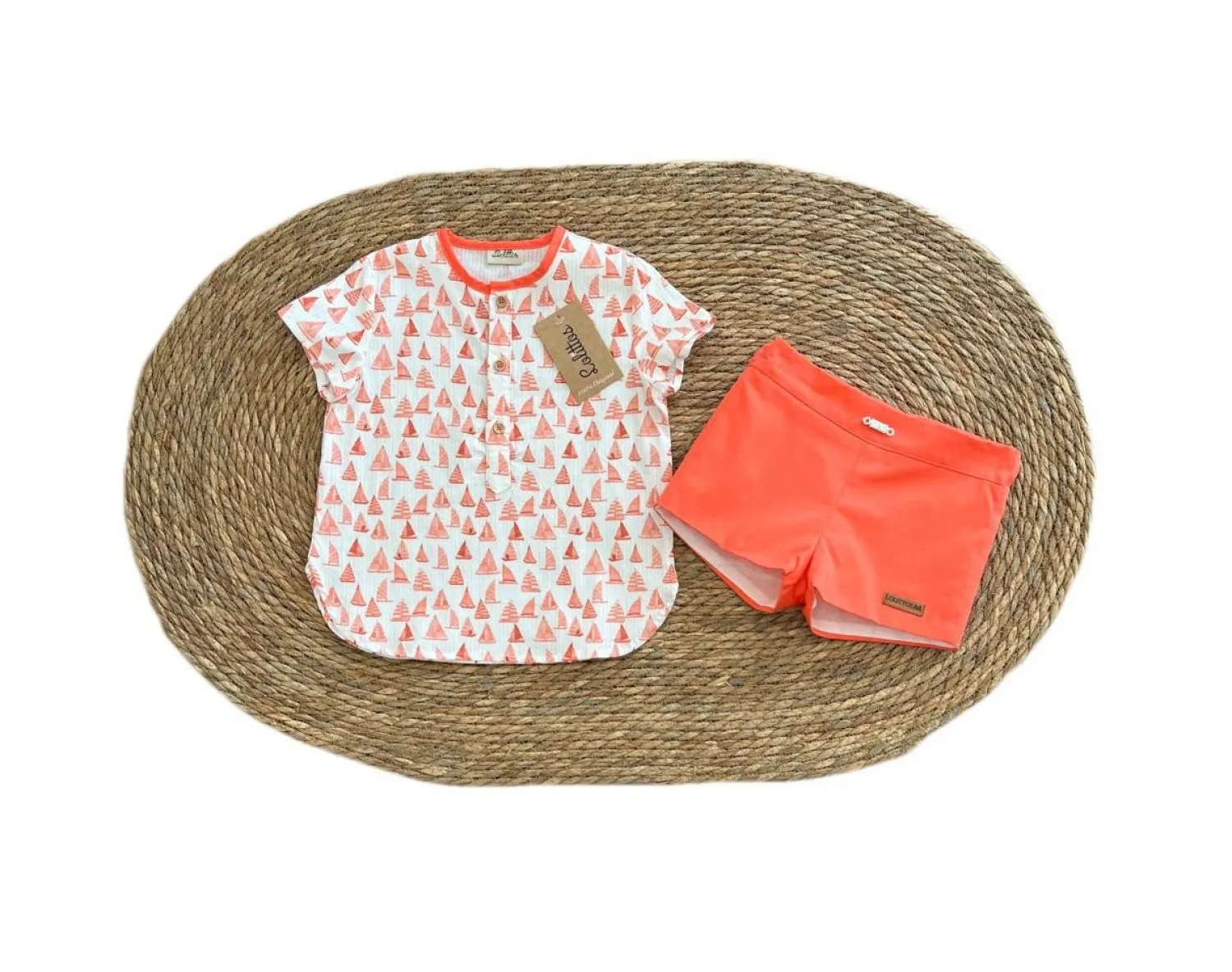 Conjunto Sailor para niño de Lolittos. Camisa y pantalón