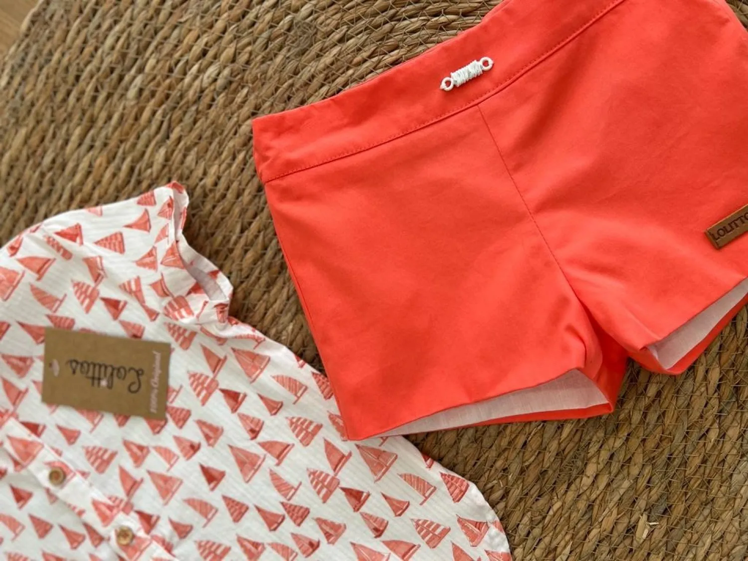 Conjunto Sailor para niño de Lolittos. Camisa y pantalón