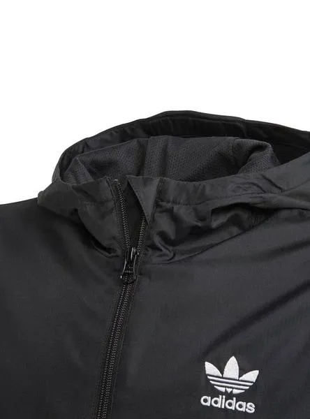 cortavientos adidas lock up negro para niño