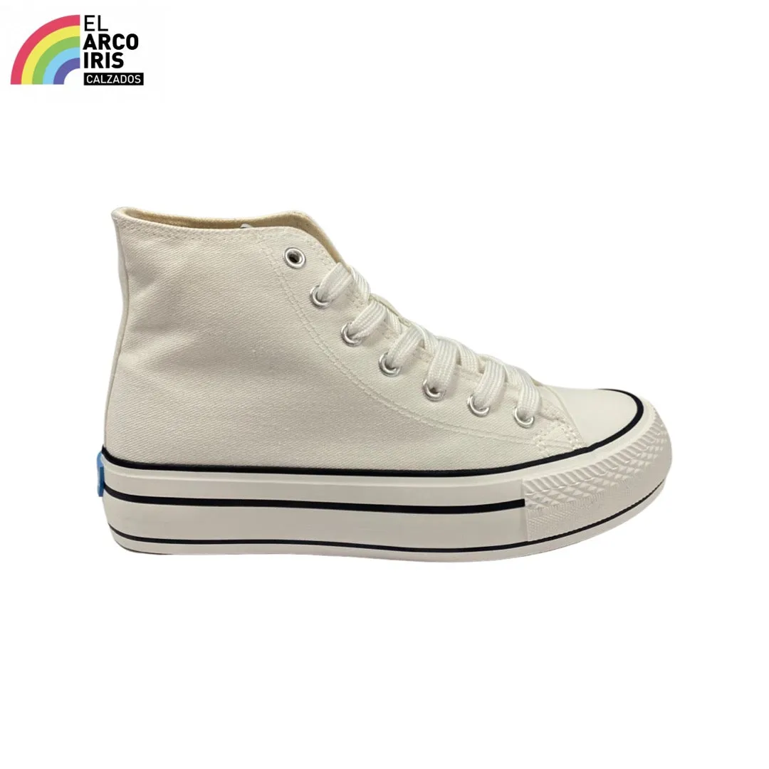 DEPORTIVA MUJER MUSTANG 60172 BLANCA