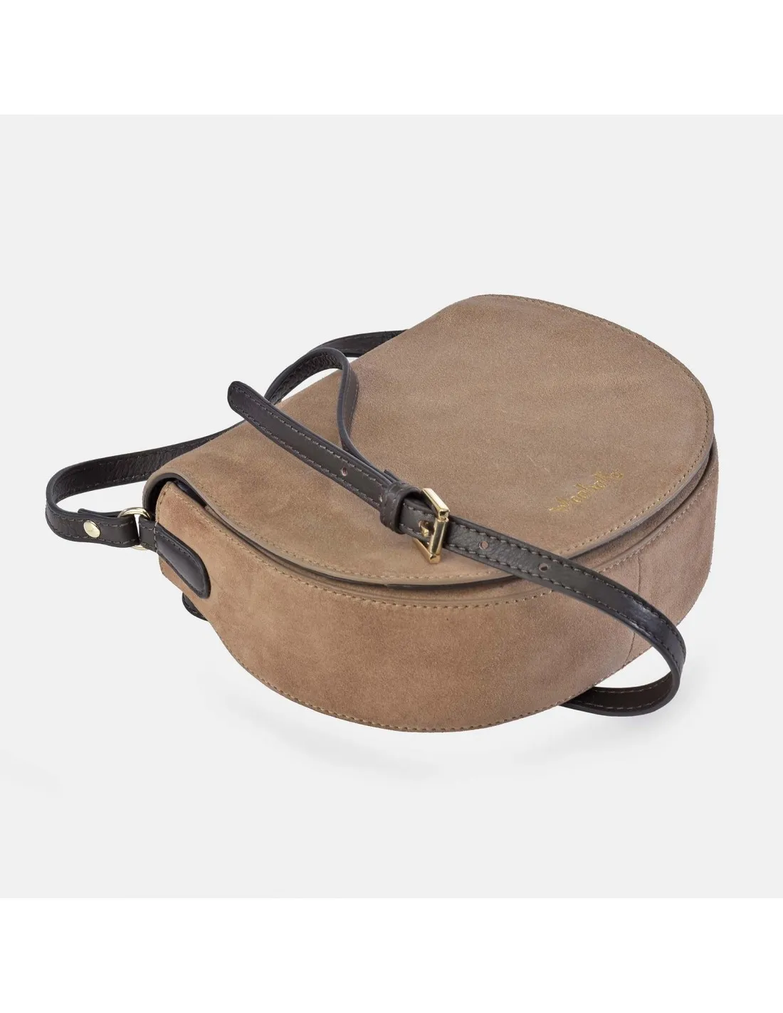 EL CABALLO Bolso bandolera con solapa para mujer en piel Serraje