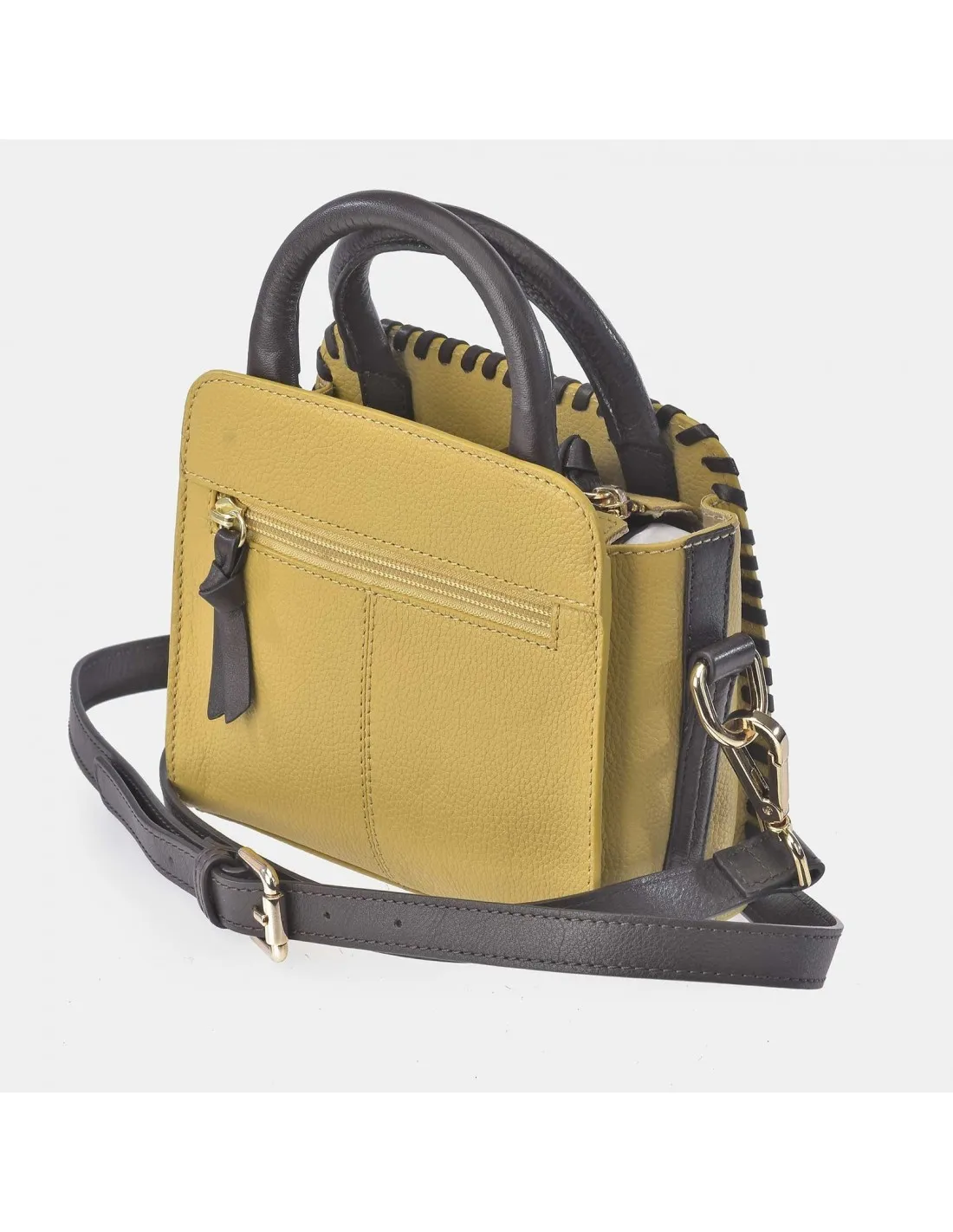 EL CABALLO Bolso mini de mano para mujer colección piel Napa costuras