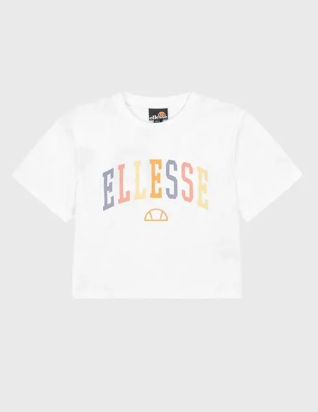 ELLESSE ONIO TSHIRT CAMISETA BLANCA CROP PARA NIñA
