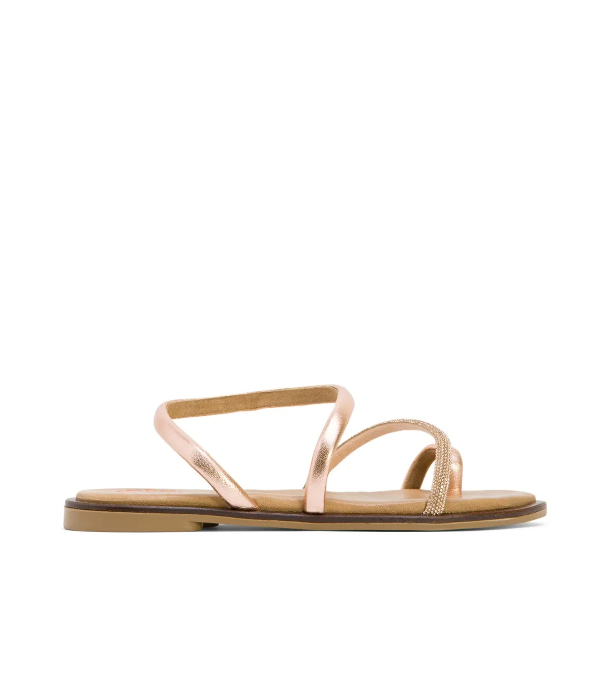 ESCLAVA PLANA CON BRILLANTES ROSÉ CAMILA