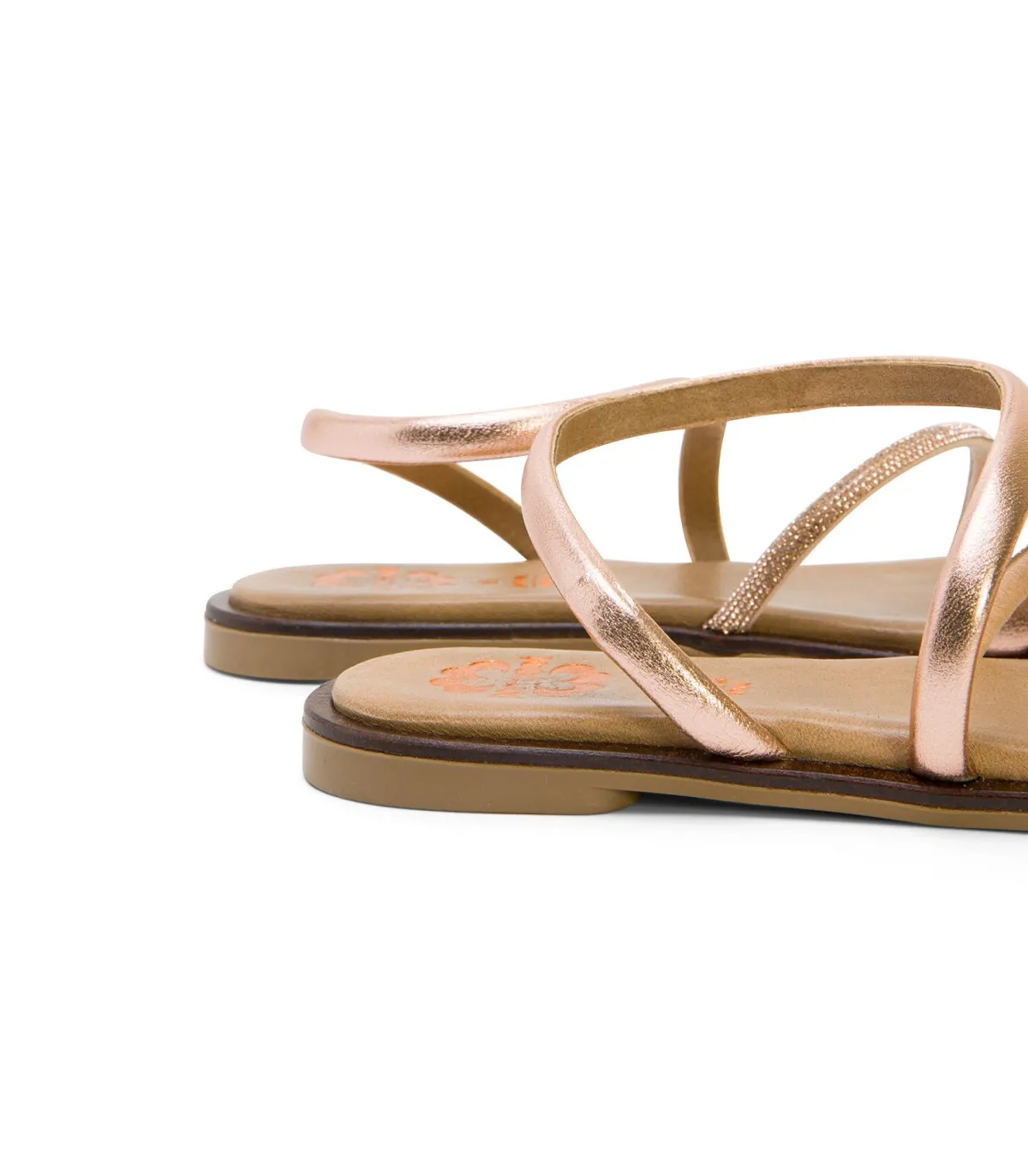 ESCLAVA PLANA CON BRILLANTES ROSÉ CAMILA