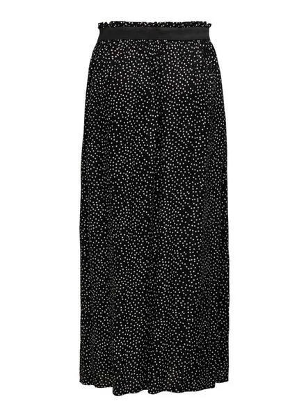 Falda Only Venidig estampado de lunares negro para mujer