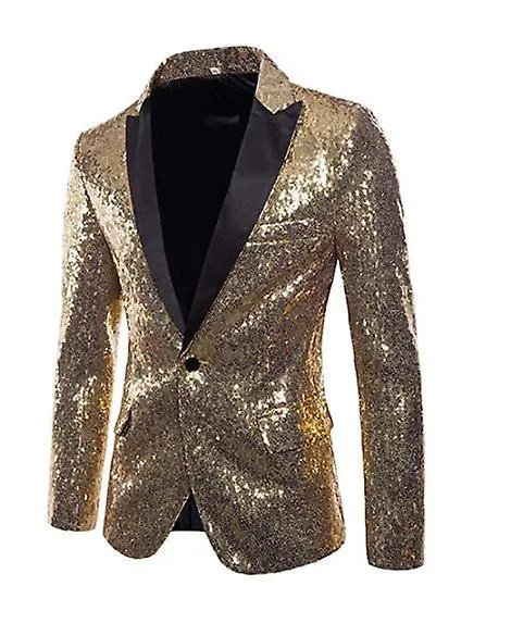 Festival de la fiesta de la chaqueta del traje de vestir de lentejuelas para hombres