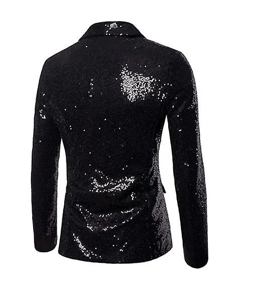 Festival de la fiesta de la chaqueta del traje de vestir de lentejuelas para hombres