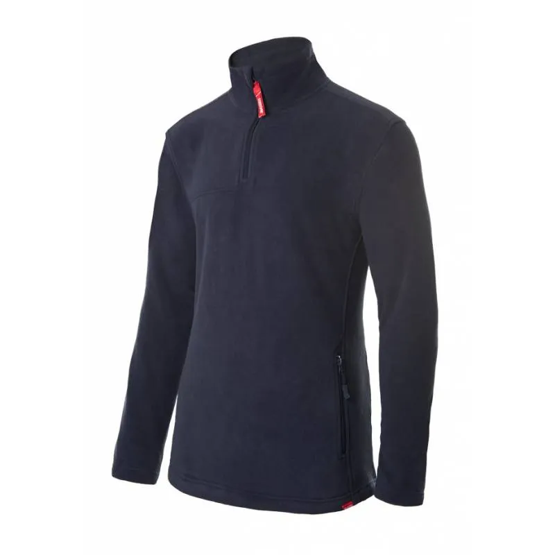 Forro polar con media cremallera y cuello alto