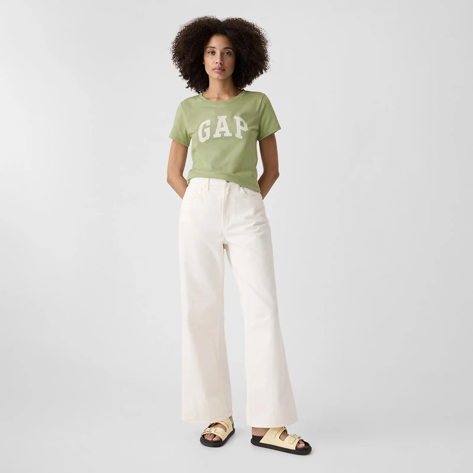 GAP TSHIRT LOGO SHORTLEEVE TEE DESERT SAGE XS