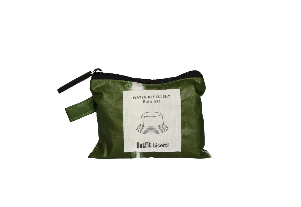 Gorro Impermeable Reversible Kaki Con Estuche