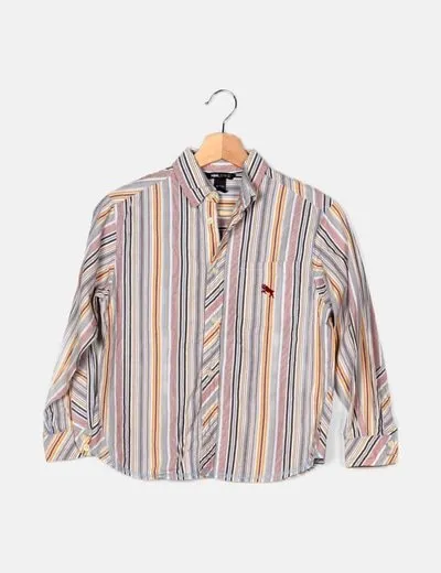 H&M Camisa multicolor estampado rayas