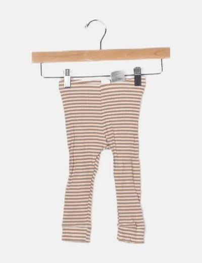 H&M Legging bicolor estampado rayas