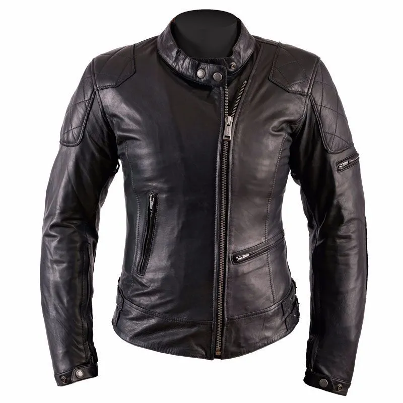 Helstons KS 70 Chaqueta de cuero Negro de trapo