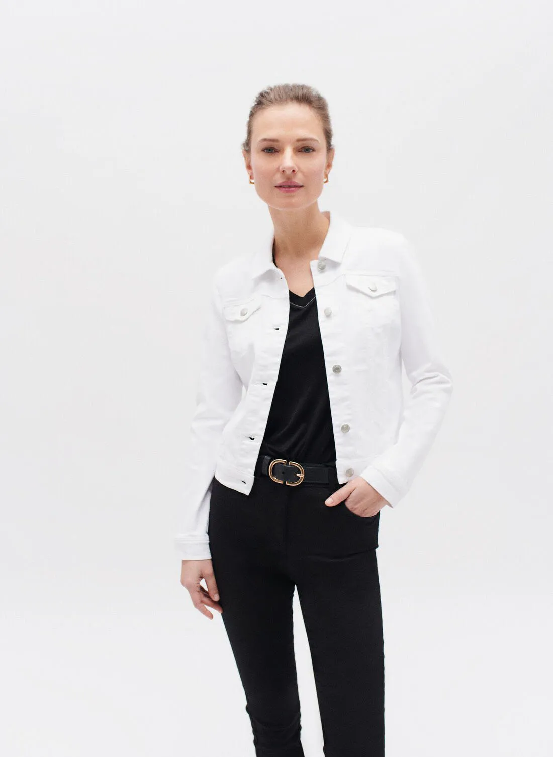 HOLIDAYB  CHAQUETA VAQUERA DE MEZCLA DE ALGODóN EN BLANCO