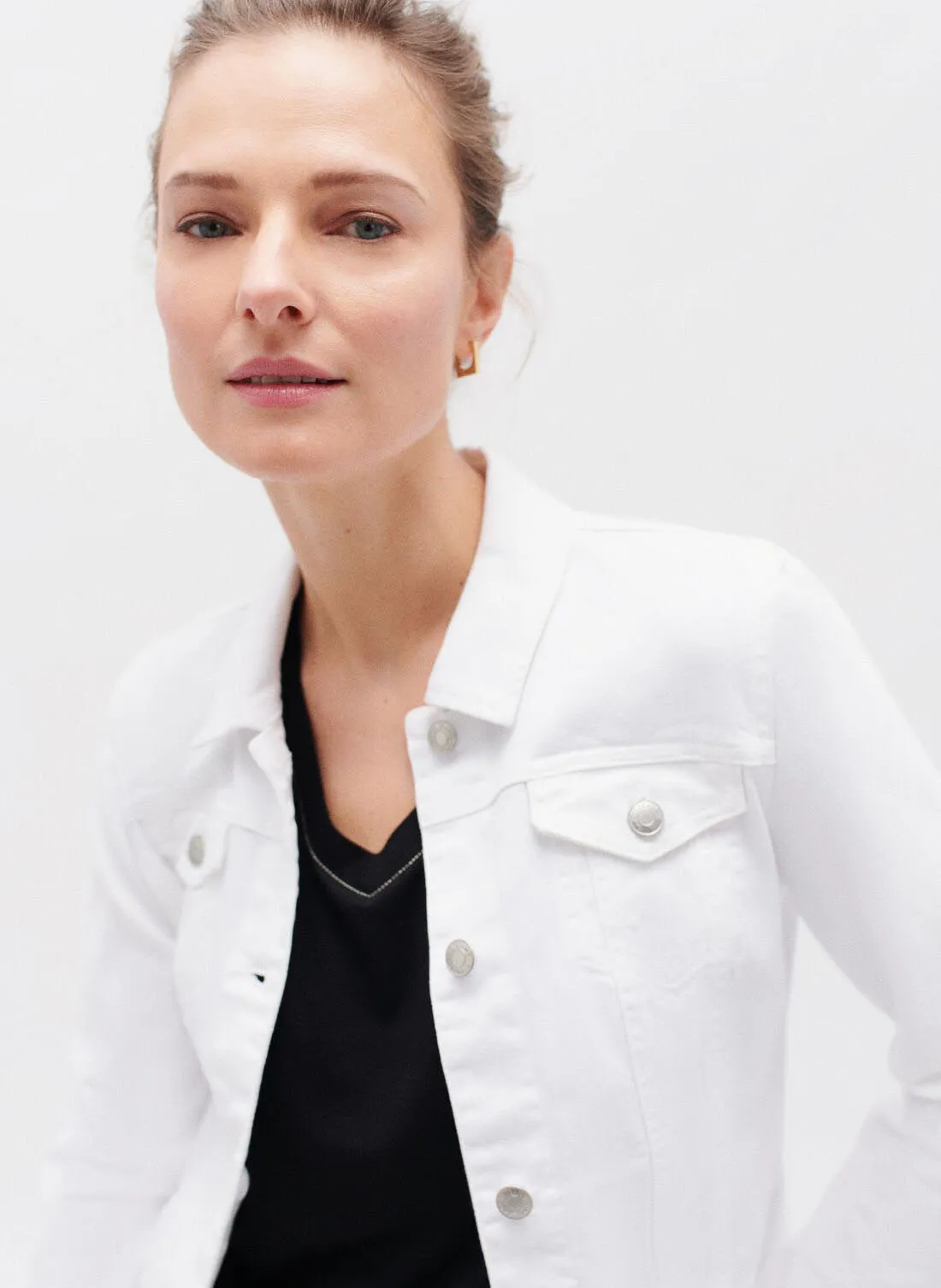 HOLIDAYB  CHAQUETA VAQUERA DE MEZCLA DE ALGODóN EN BLANCO
