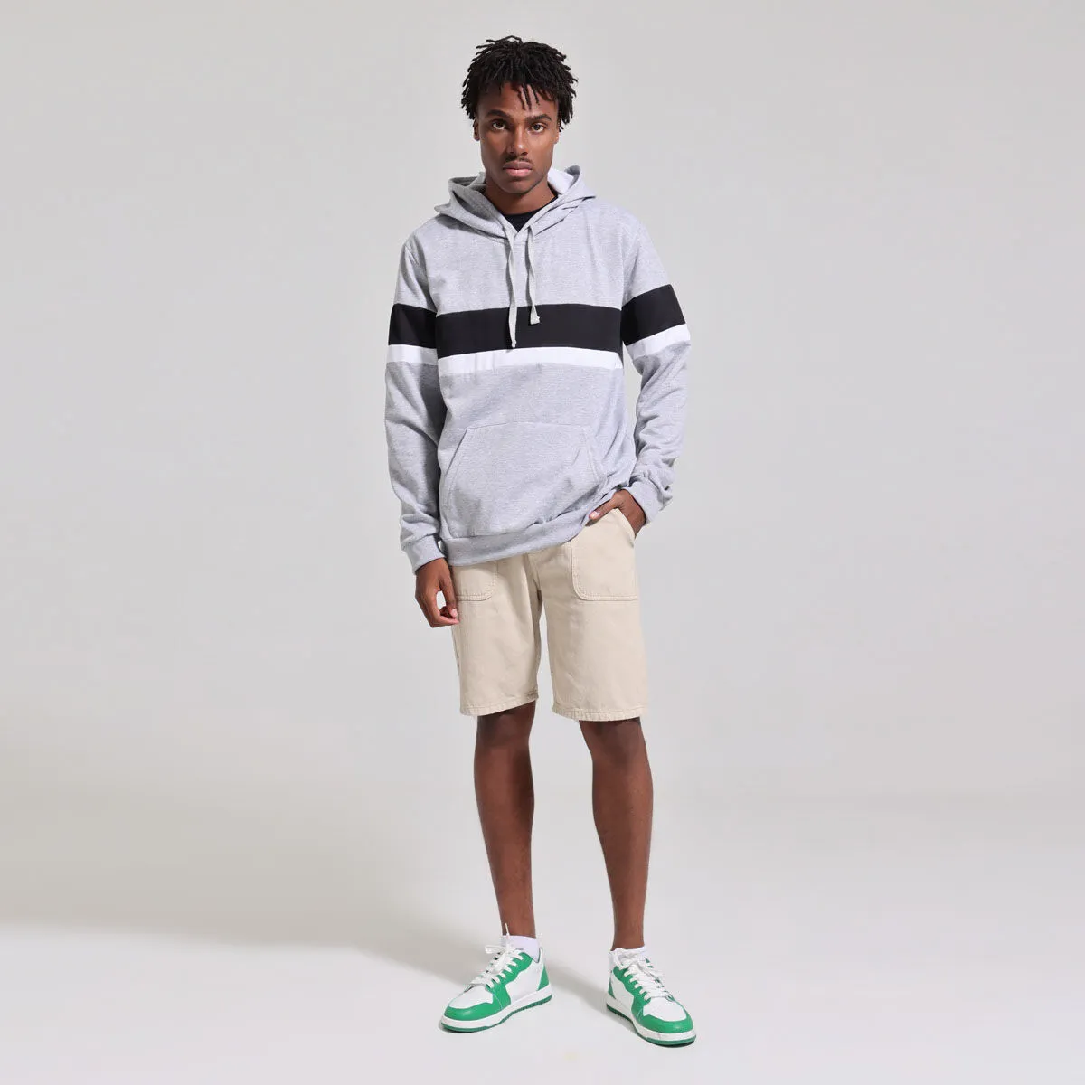 Hoodie Basico Bloques De Color Horizontales