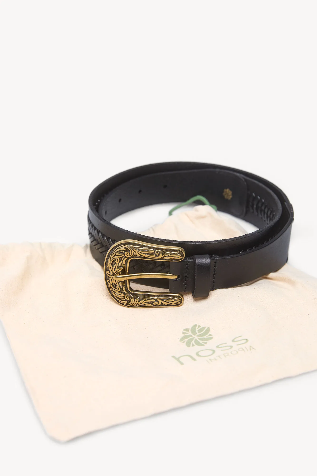 Hoss Intropia Lilit. Cinturón napa trenzado