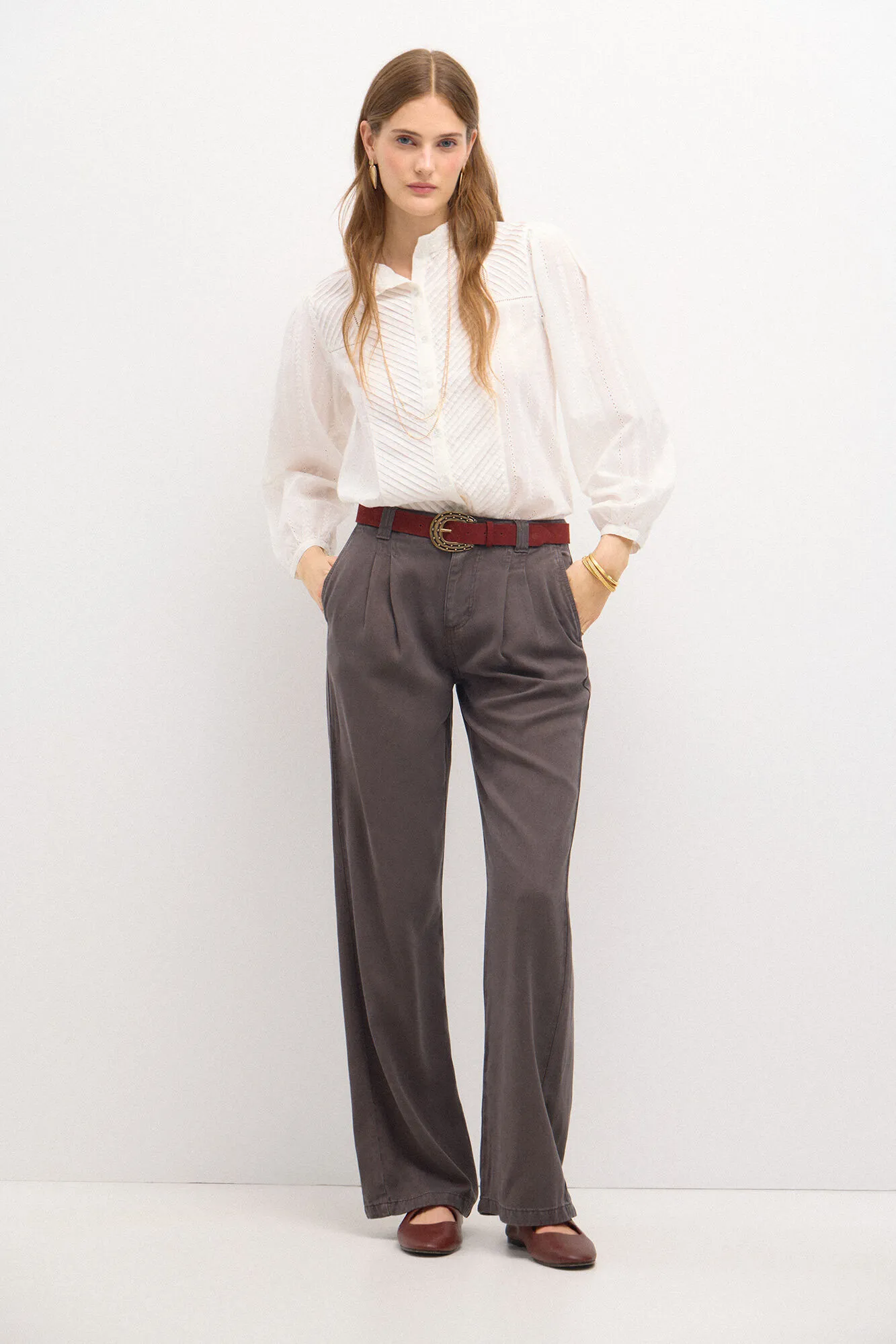 Hoss Intropia Olaia. Pantalón fluido en tencel