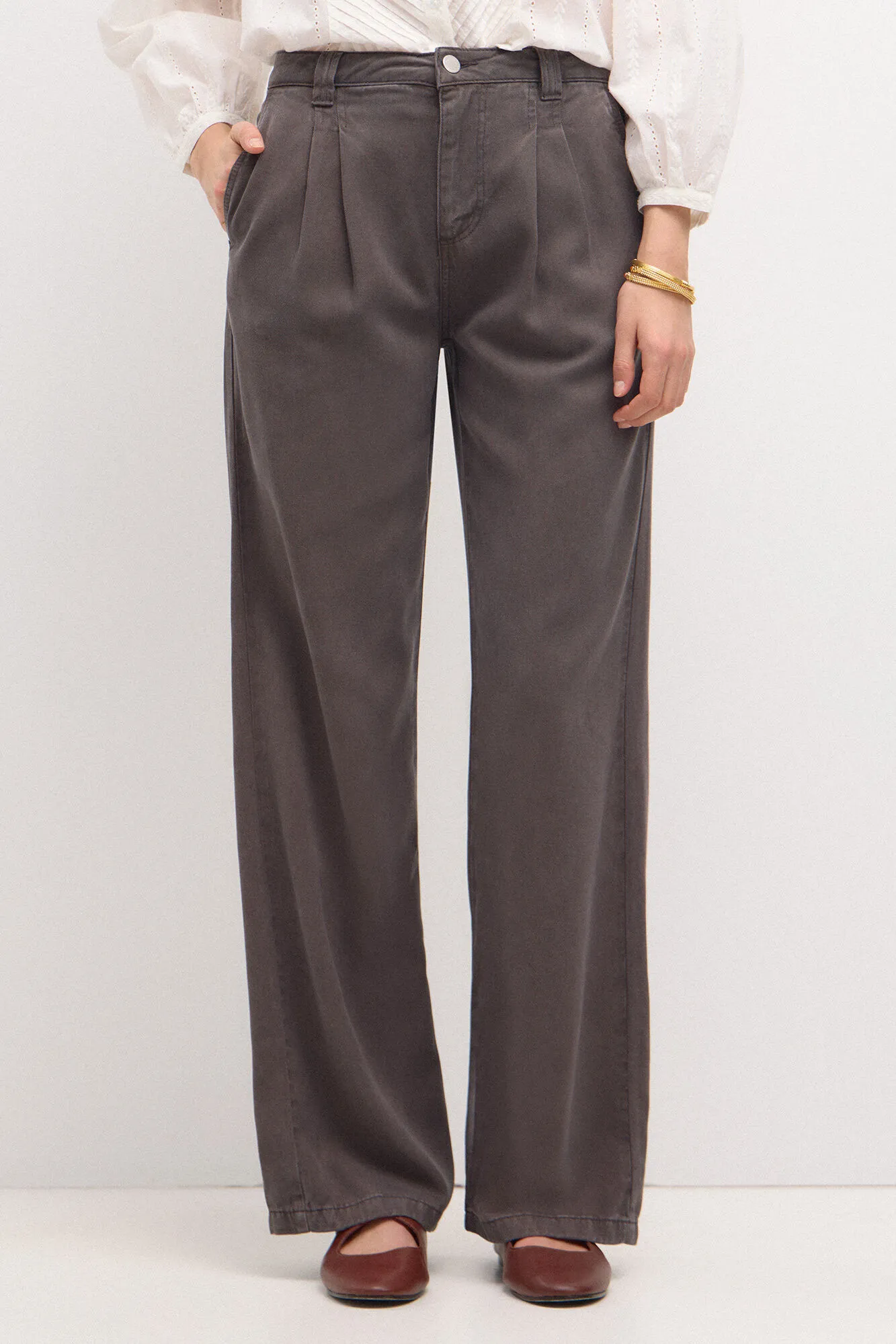 Hoss Intropia Olaia. Pantalón fluido en tencel