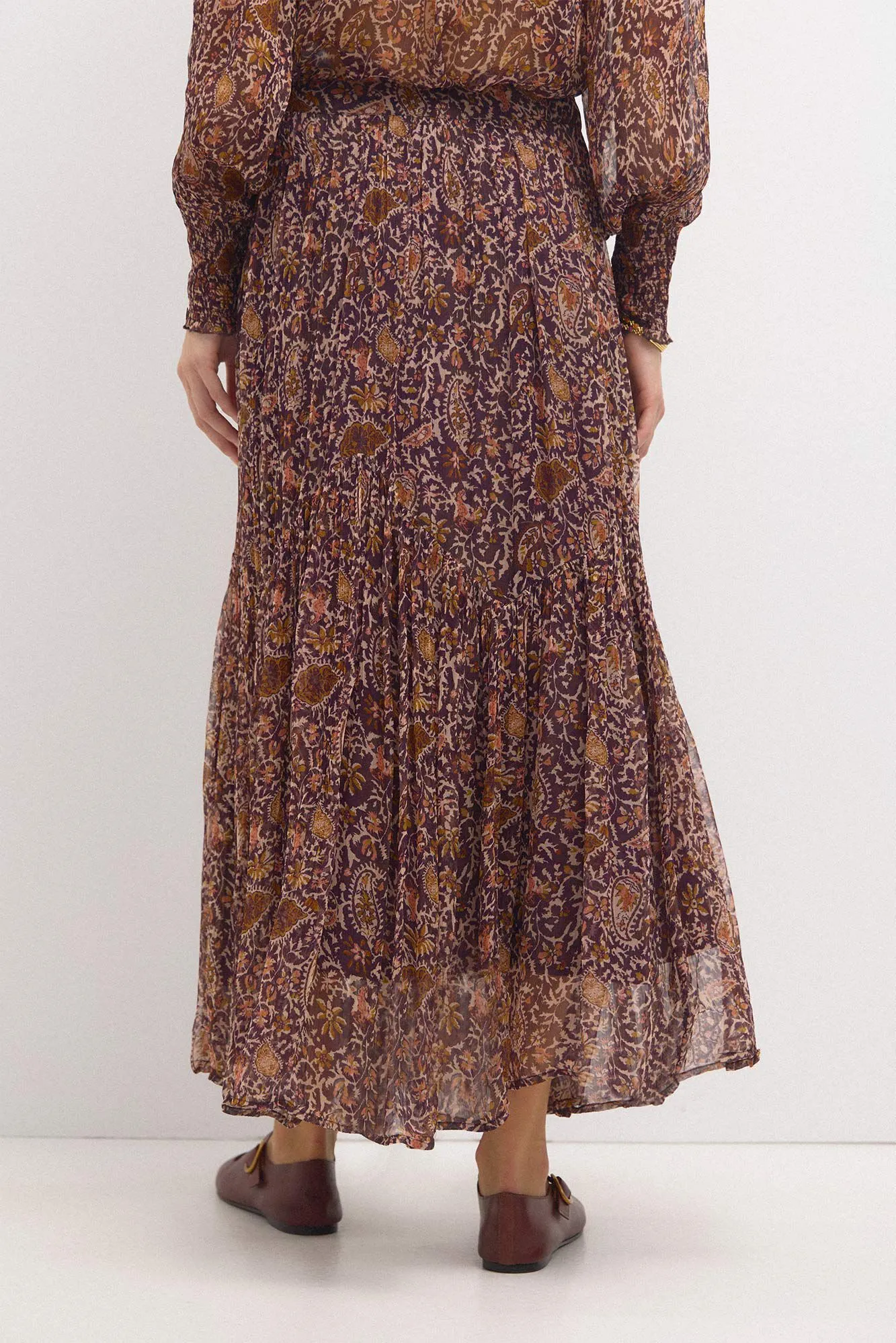 Hoss Intropia Olga. Falda estampada paneles