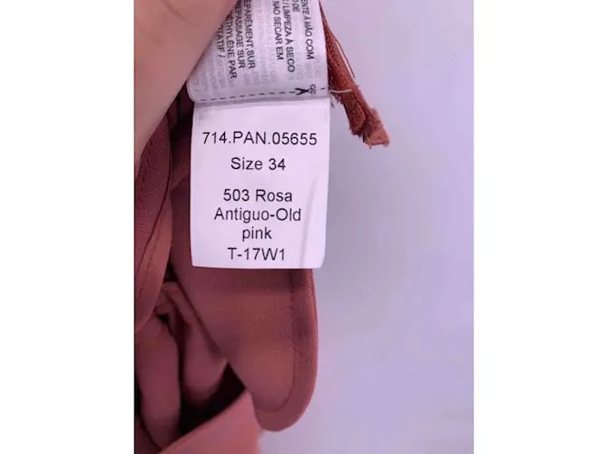HOSS INTROPIA Pantalón T.fr 34 poliéster Rosa 