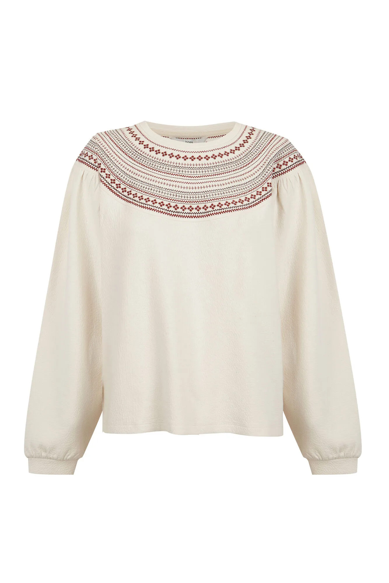 Hoss Intropia Sade. Sudadera bordada