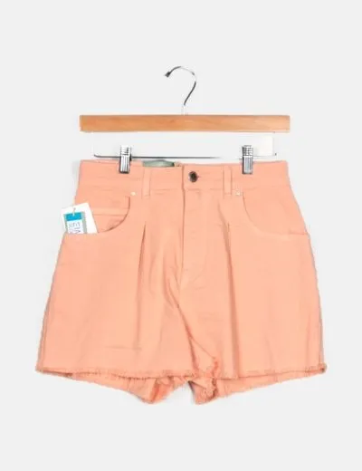 Hoss Intropia Short denim rosa pinzas