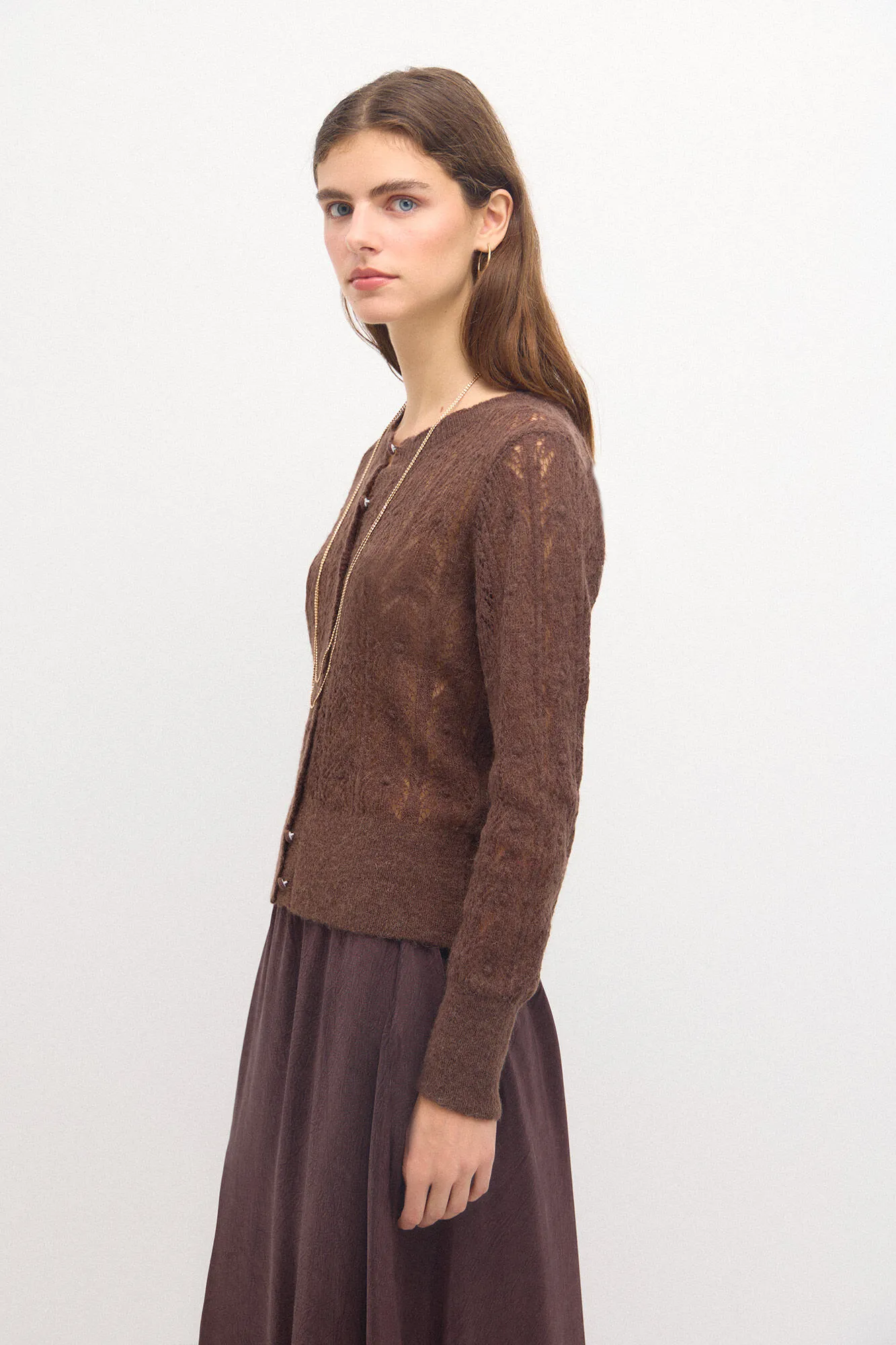 Hoss Intropia Taresa. Chaqueta de punto pointelle