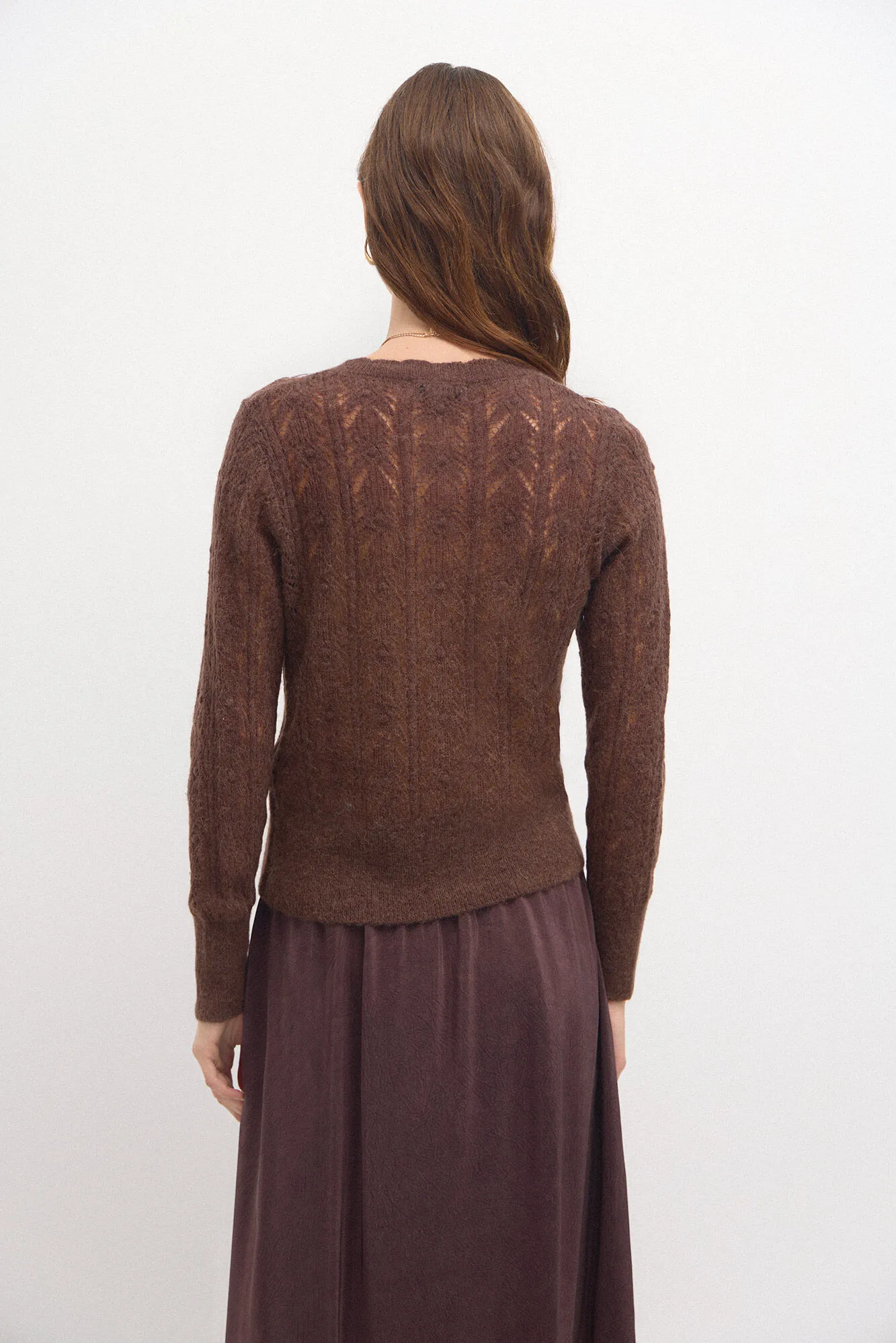 Hoss Intropia Taresa. Chaqueta de punto pointelle