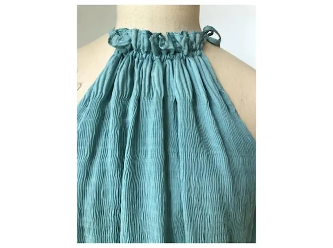 Hoss Intropia Vestido de cuello halter Verde claro 