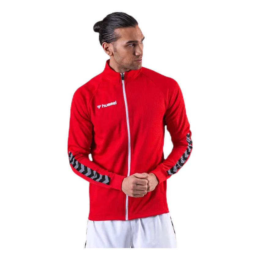 Hummel Authentic Poly Zip Jacket Red