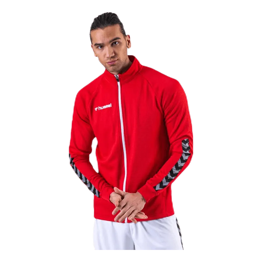 Hummel Authentic Poly Zip Jacket Red