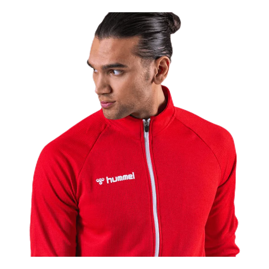 Hummel Authentic Poly Zip Jacket Red