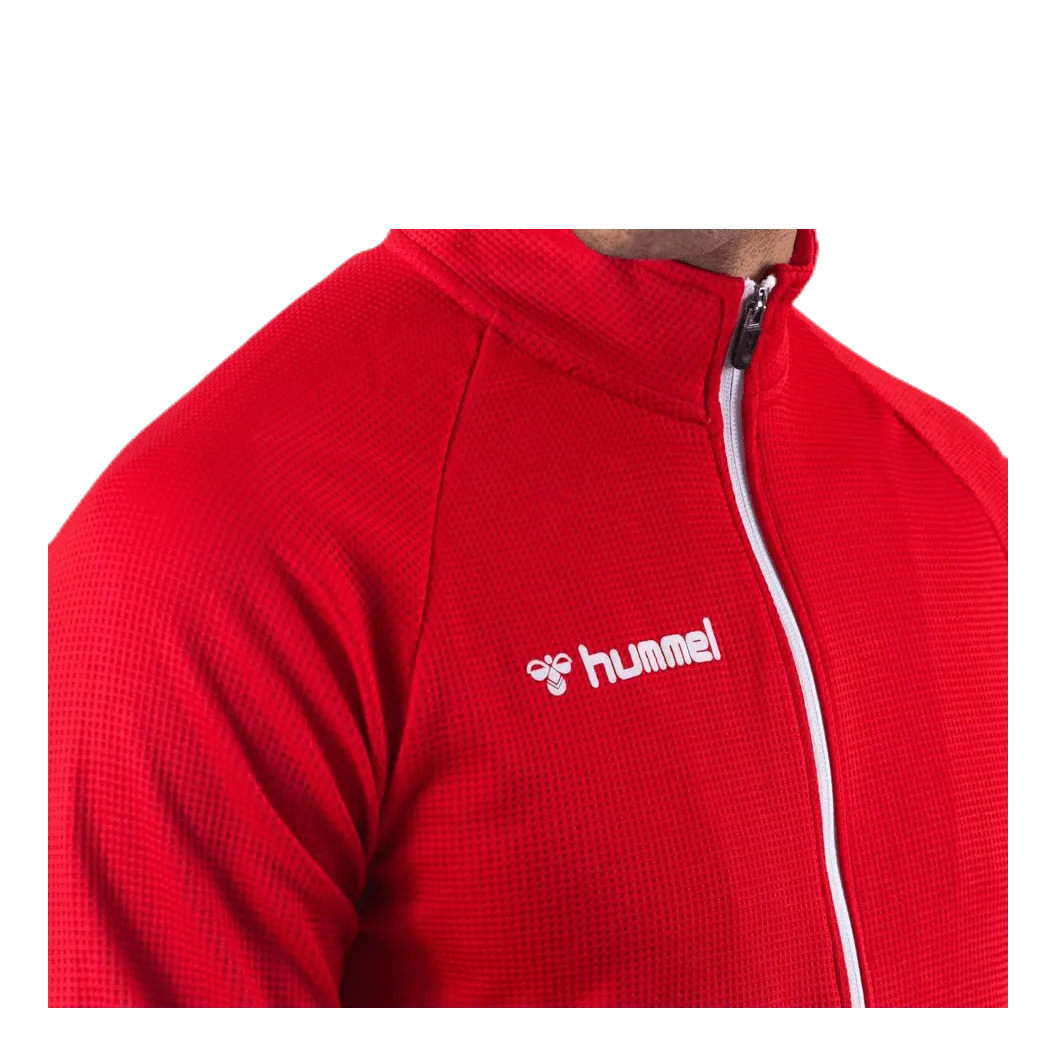 Hummel Authentic Poly Zip Jacket Red