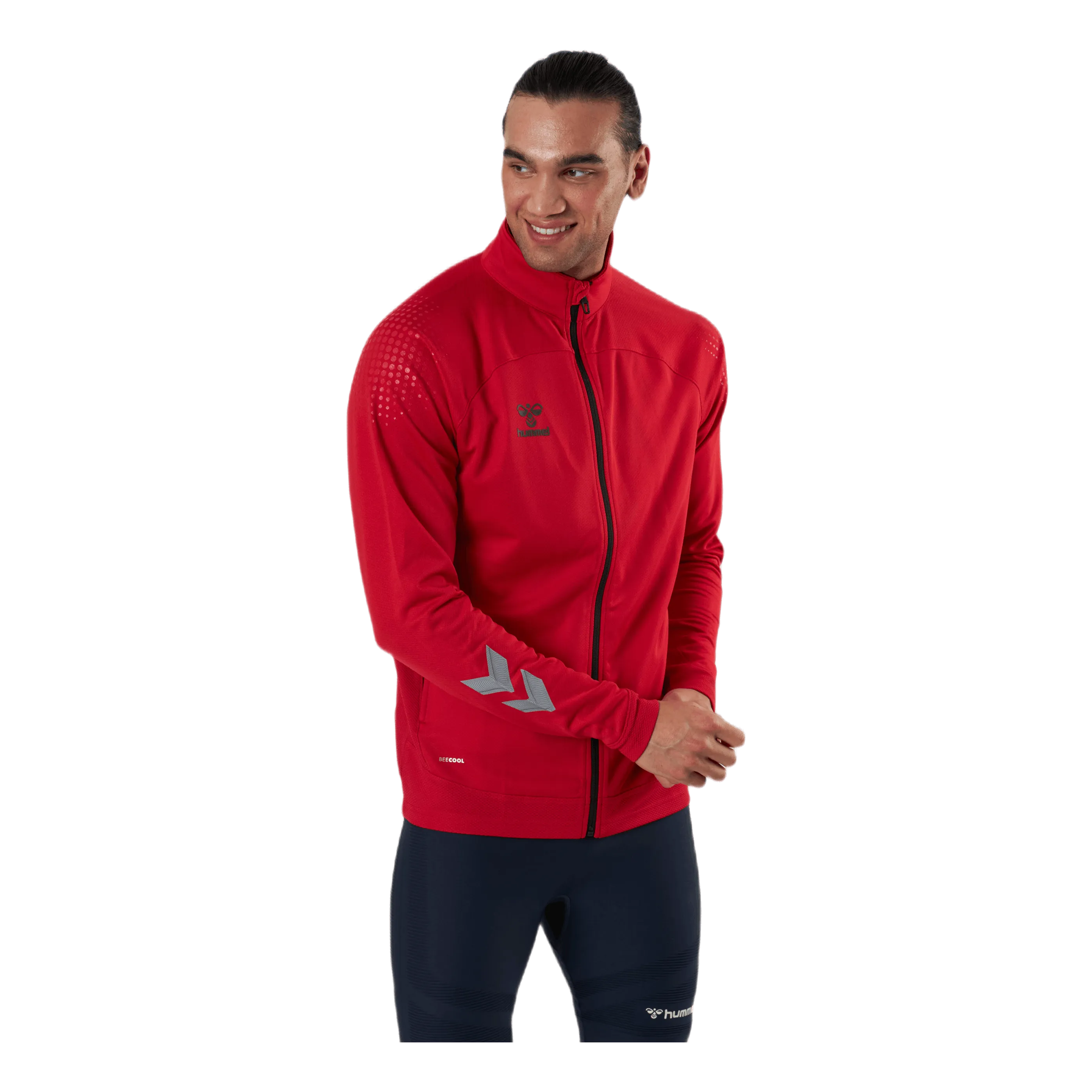 Hummel Poly Zip Jacket Red