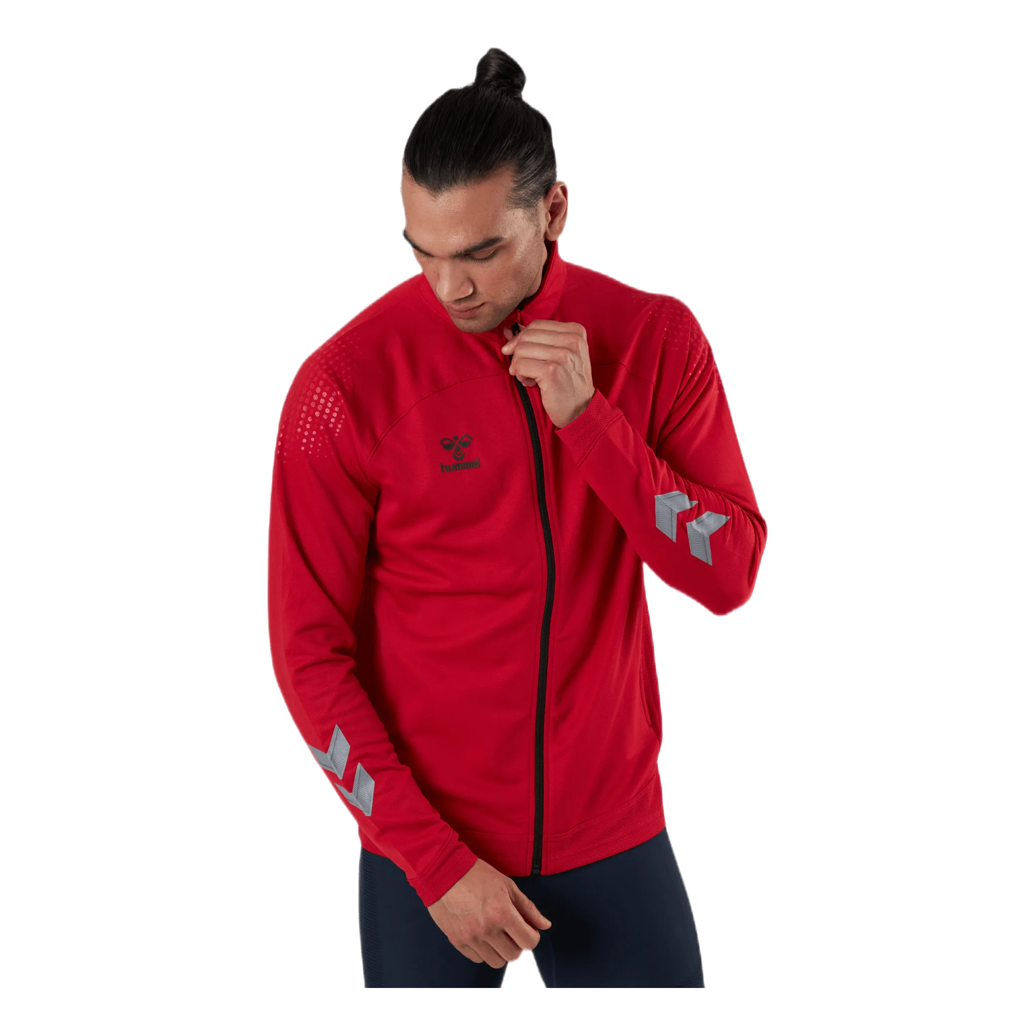 Hummel Poly Zip Jacket Red
