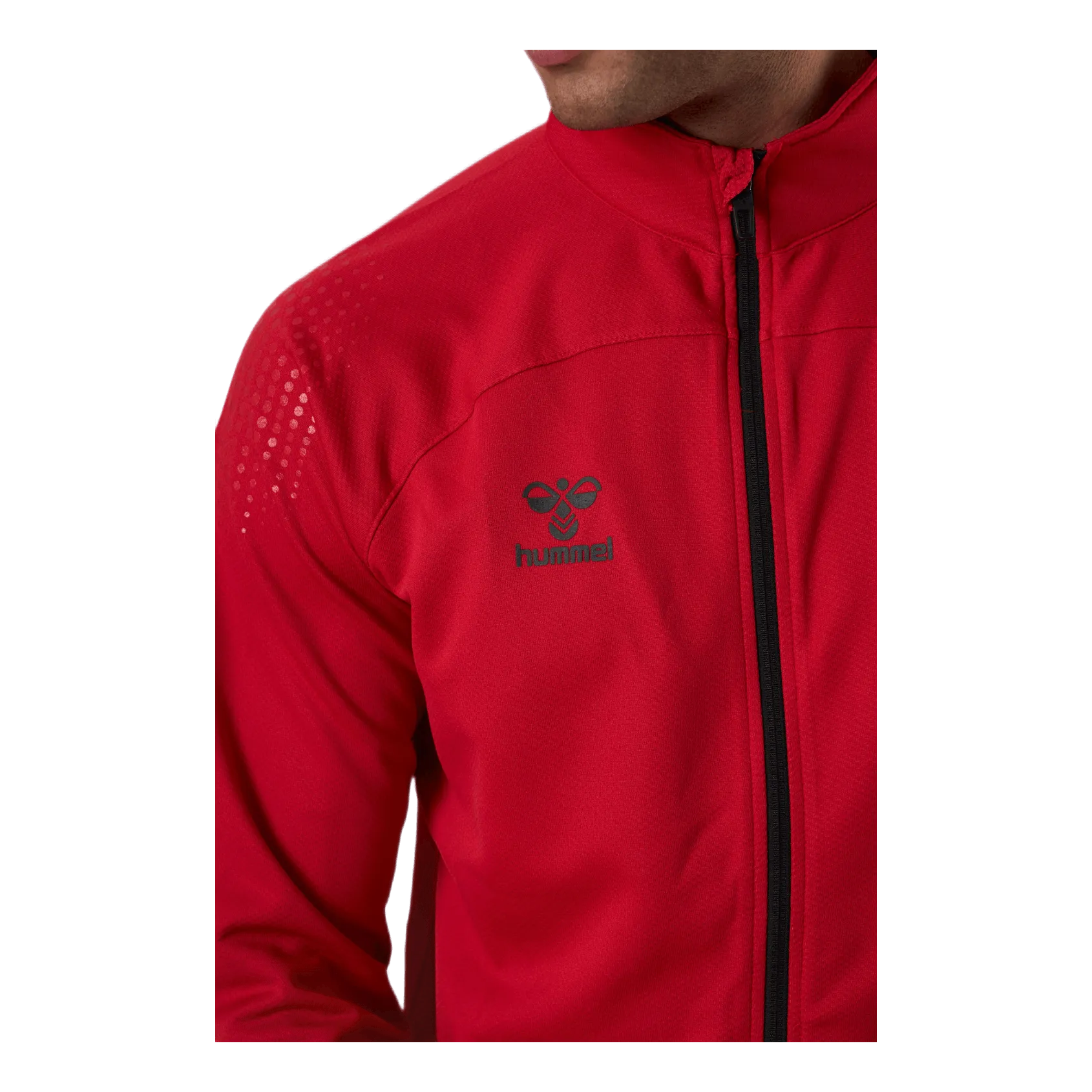 Hummel Poly Zip Jacket Red