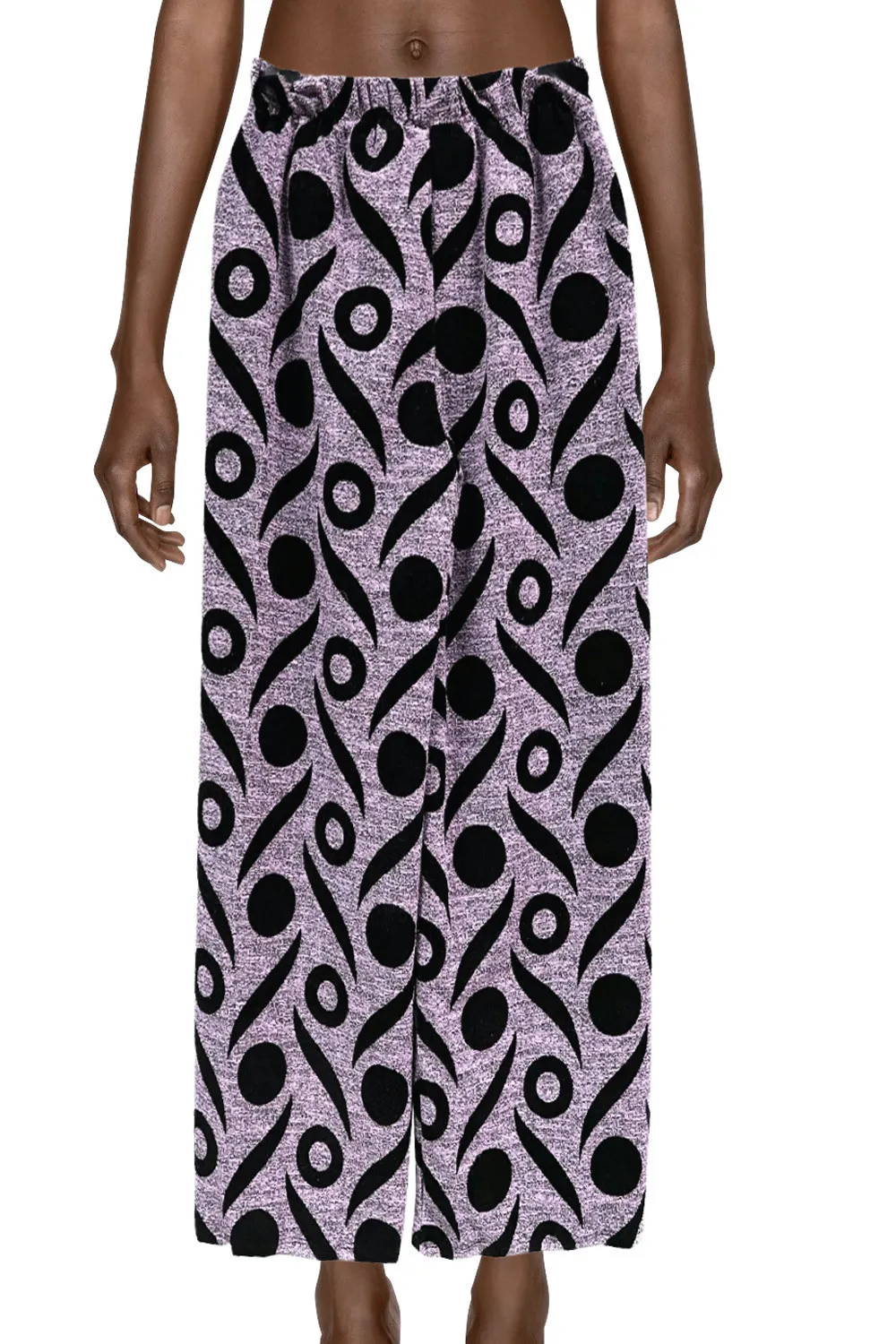 Jersey rosa con estampado negro
