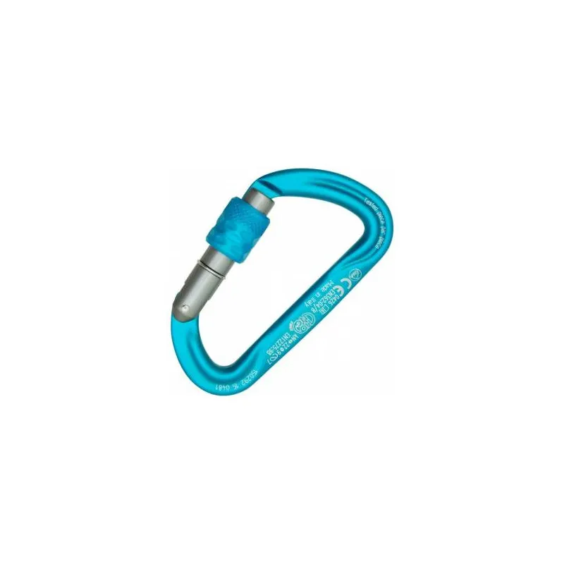 KONG Argon S Mosquetón enroscable (CYAN/GREY/CYAN)