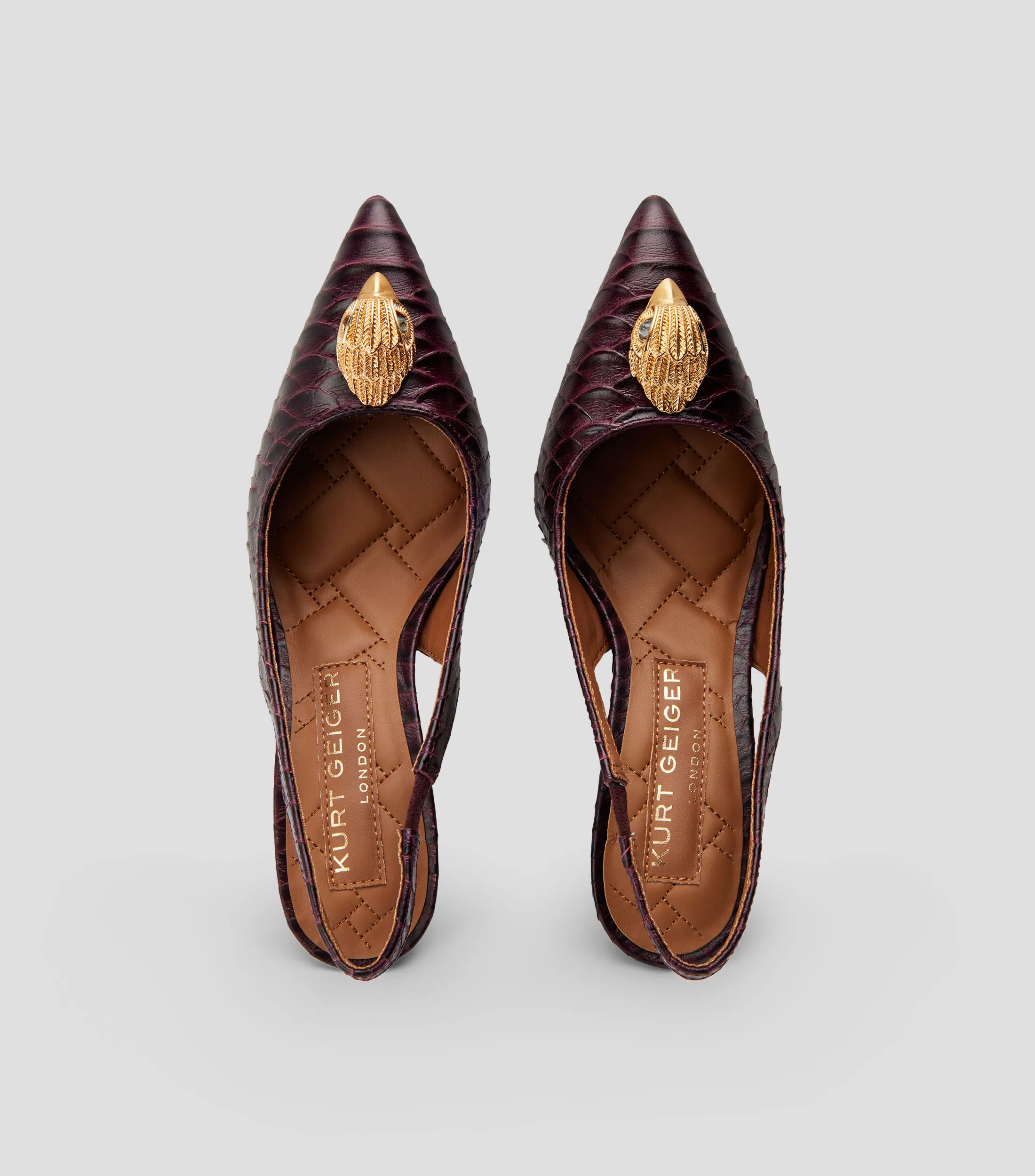 Kurt Geiger Zapatillas Slingback Belgravia con tacón alto delgado Mujer