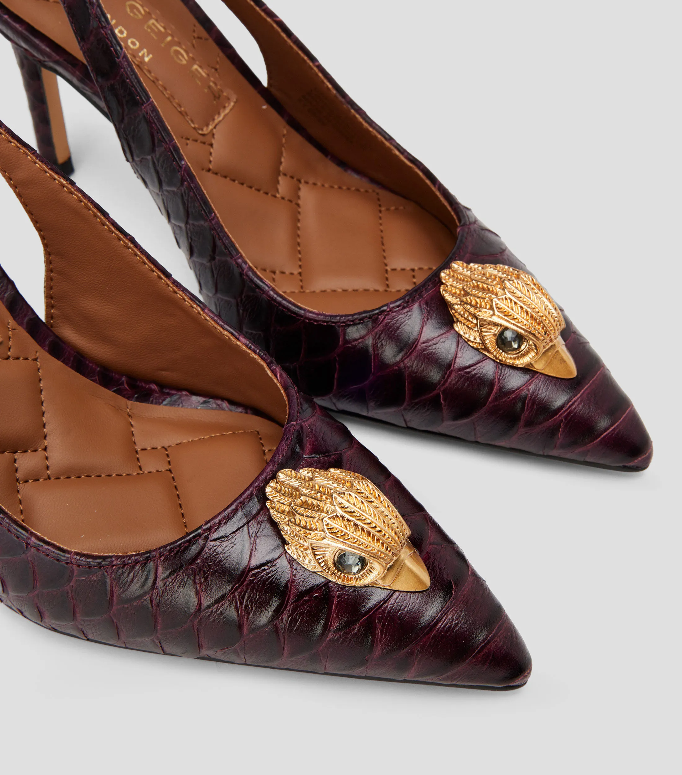 Kurt Geiger Zapatillas Slingback Belgravia con tacón alto delgado Mujer