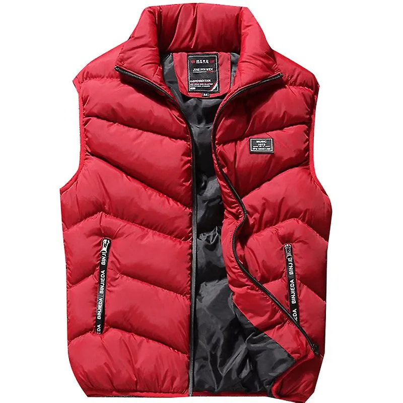 L8XL CHALECO HOMBRES OTOñO PRIMAVERA NUEVA MODA ABRIGOS CHALECOS DE ALGODóN ACOLCHADOS PARA HOMBRES CHAQUETA SIN MANGAS MASCULI