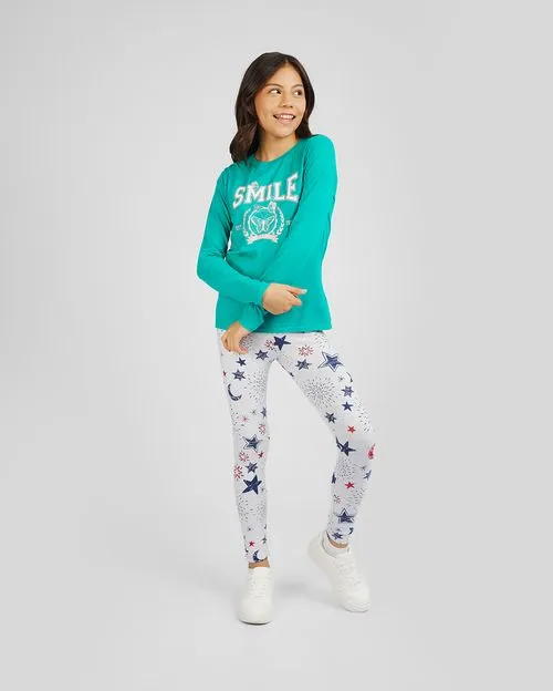 Legging Jovencita Mirella Niquel Poly Htr