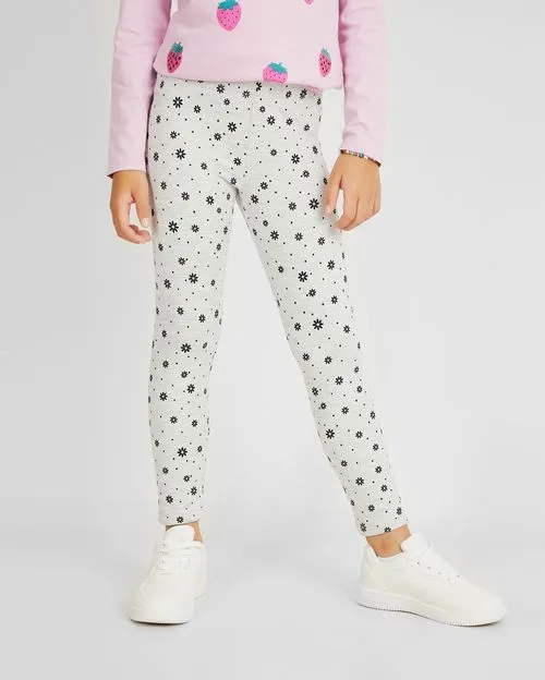 Legging Pack x 2 Niña Belen Niquel Poly/Celeste Royal