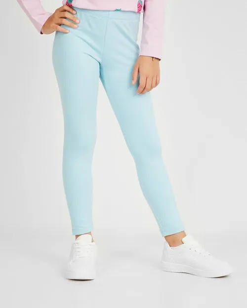 Legging Pack x 2 Niña Belen Niquel Poly/Celeste Royal