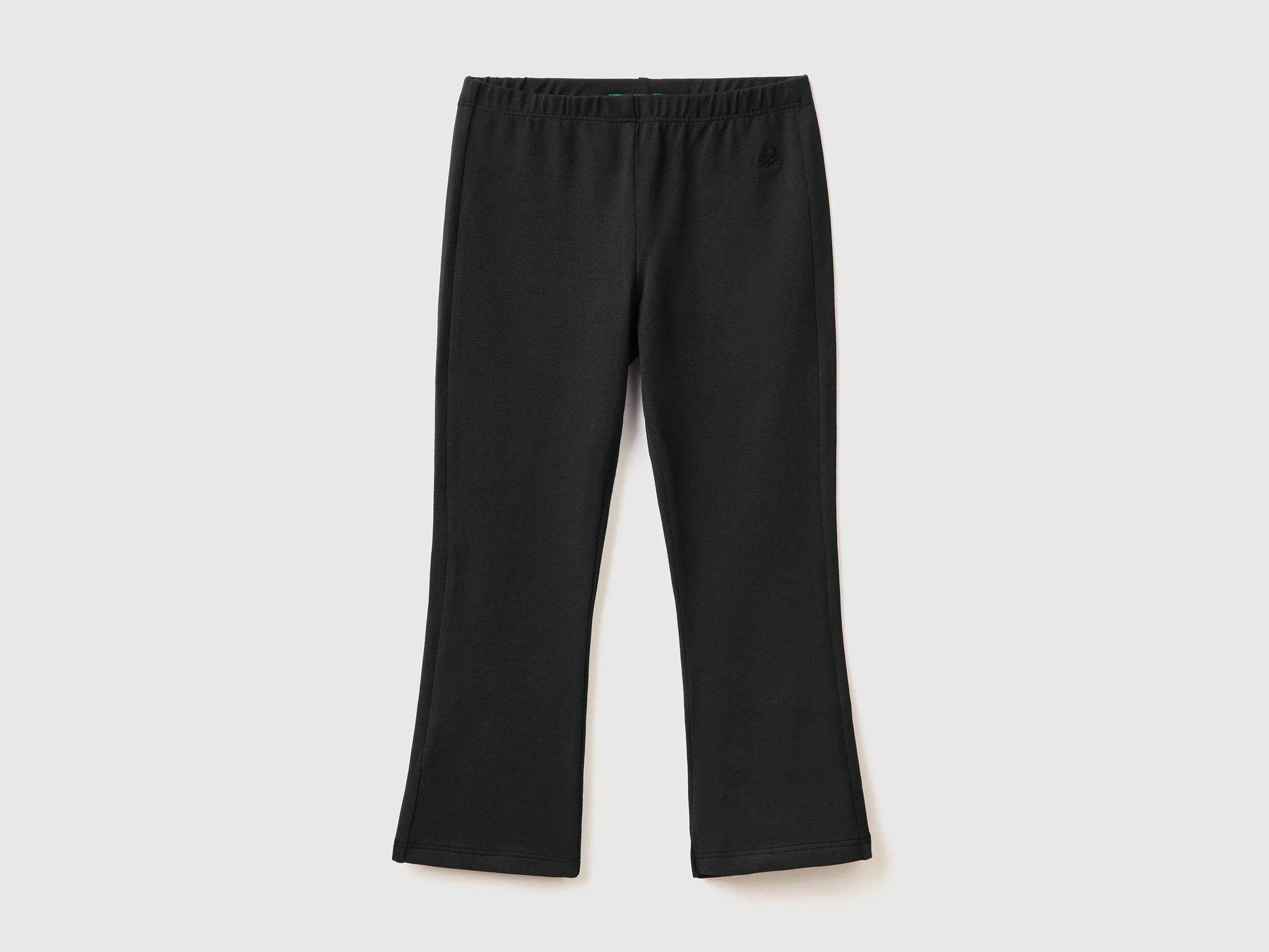 Leggings acampanados de algodón elástico