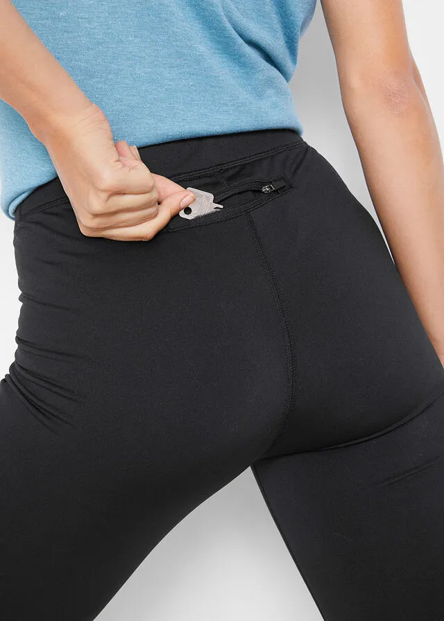 Leggings deportivos térmicos largos de nivel 3 Negro