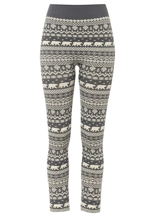 LEGGINGS TéRMICOS GRISBLANCO LANA ESTAMPADO